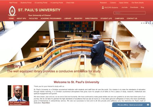 
                            3. Student Portal Access - St. Paul's University