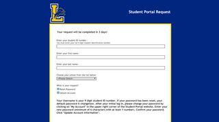 
                            12. Student Portal Account Unlock or Password Reset