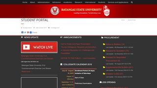 
                            1. Student portal - Batangas State University