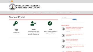 
                            1. Student Portal | College of Medicine