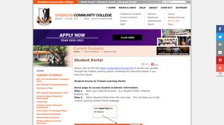 
                            3. Student Portal | Current Students | The Barbados Community College