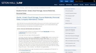 
                            5. Student Portal - Email, Cloud Storage, Course Materials, Personal Data