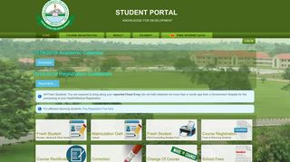 
                            7. Student portal - Federal University of Agriculture, Abeokuta