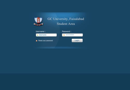 
                            1. Student Portal - GCUF