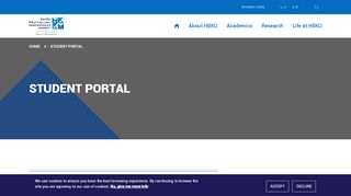 
                            6. Student Portal | Hamad Bin Khalifa University