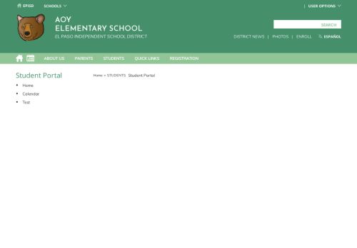 
                            2. Student Portal / Home - episd