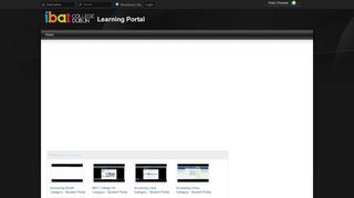 
                            3. Student Portal Home - IBAT College Learning Portal