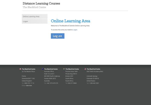 
                            1. Student Portal - Home-study courses, distance ... - Blackford Centre