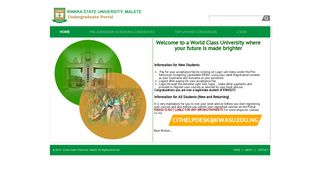 
                            2. Student Portal - kwasu portals - Kwara State University