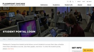 
                            10. Student Portal Login - Flashpoint Chicago