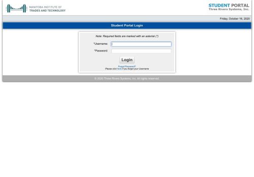 
                            8. Student Portal Login - MITT