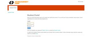 
                            7. Student portal - Mälardalens högskola