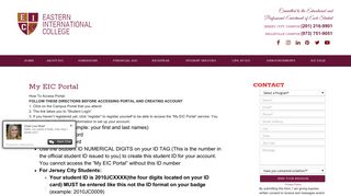 
                            13. Student Portal | New Jersey | Eastern International College