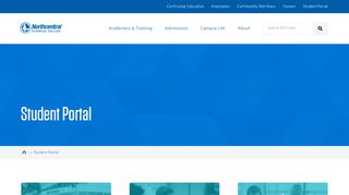 
                            2. Student Portal | Northcentral Technical College