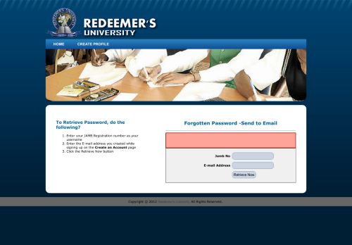 
                            2. Student Portal - Redeemer's University