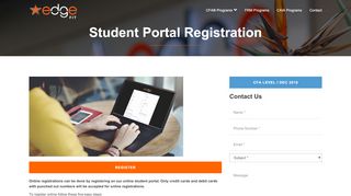 
                            8. Student Portal Registration | Edge