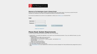 
                            11. Student Portal - The Washington Center