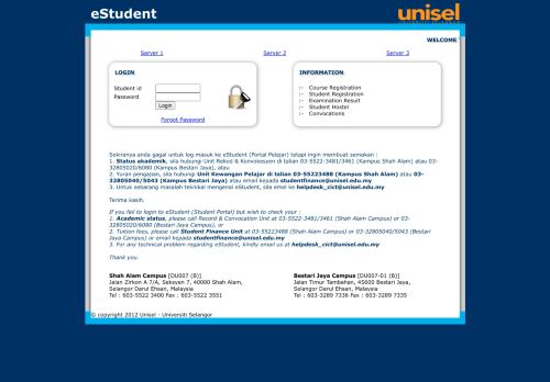 
                            5. Student Portal | UNISEL