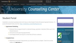 
                            4. Student Portal | University Counseling Center | Vanderbilt University