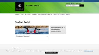 
                            1. Student Portal - University of Gothenburg – Student Portal - student@gu