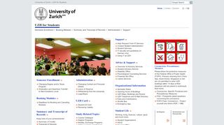 
                            3. Student Portal - UZH - UZH for Students