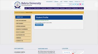 
                            2. Student Profile – Bahria University