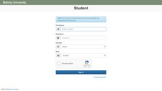 
                            6. Student Profile Login - student profile / attendence - Bahria ...