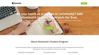 
                            4. Student Program - Social Media Marketing & Management ... - Hootsuite