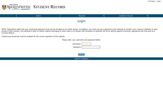 
                            4. Student Record - Login