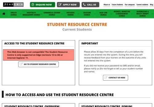 
                            12. Student Resource Centre - My Academia Portal | Study In Australia