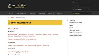 
                            10. Student Resource Portal - Southeast Polk Community School District