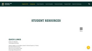 
                            3. Student Resources | Arkansas Tech University