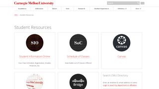 
                            12. Student Resources - CMU - Carnegie Mellon University