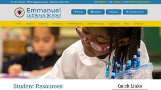 
                            9. Student Resources | Lutheran School Baltimore | Christian School ...