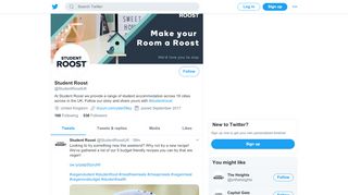 
                            4. Student Roost (@StudentRoostUK) | Twitter