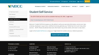 
                            12. Student Self-Service - NBCC