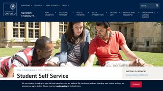 
                            1. Student Self Service | University of Oxford