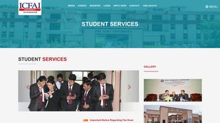 
                            3. Student Services | ICFAI University, Dehradun | Full-time Campus ...