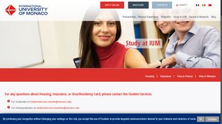 
                            7. Student Services - International University of Monaco