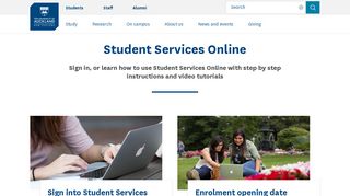 
                            1. Student Services Online - The University of Auckland