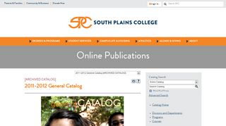 
                            13. Student Services - South Plains College - Acalog ACMS™