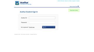 
                            1. Student Sign In - acellus