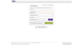Student Sign-In - TeachTCI