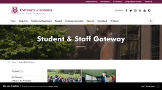 
                            4. Student & Staff Gateway | UL - University of Limerick