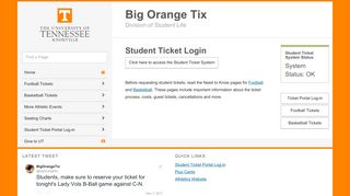 
                            9. Student Ticket Login | Big Orange Tix