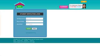 
                            12. Student Verfication Login - EGC Education Institute