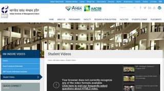 
                            9. Student Videos - भारतीय प्रबंध संस्थान इंदौर - IIM Indore