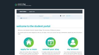 
                            4. Student Village Melbourne - welcome to the student portal