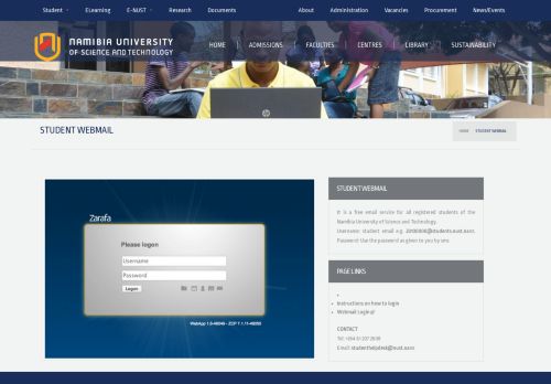 
                            2. Student Webmail | Namibia University of Science and ... - ...