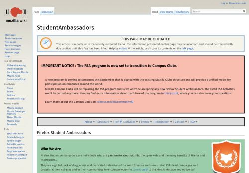 
                            5. StudentAmbassadors - MozillaWiki